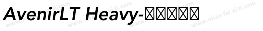 AvenirLT Heavy字体转换